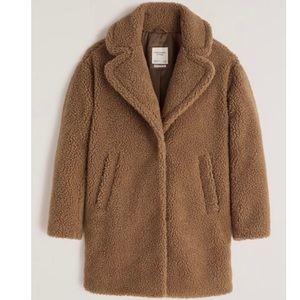 A&F Mid-length Sherpa Coat